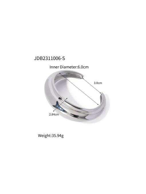 J&D Stainless steel Cubic Zirconia Geometric Minimalist Handmade Beaded Bracelet 1