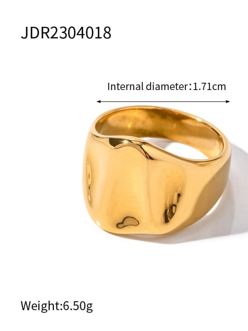 JDR2304018 Stainless steel Geometric Trend Band Ring