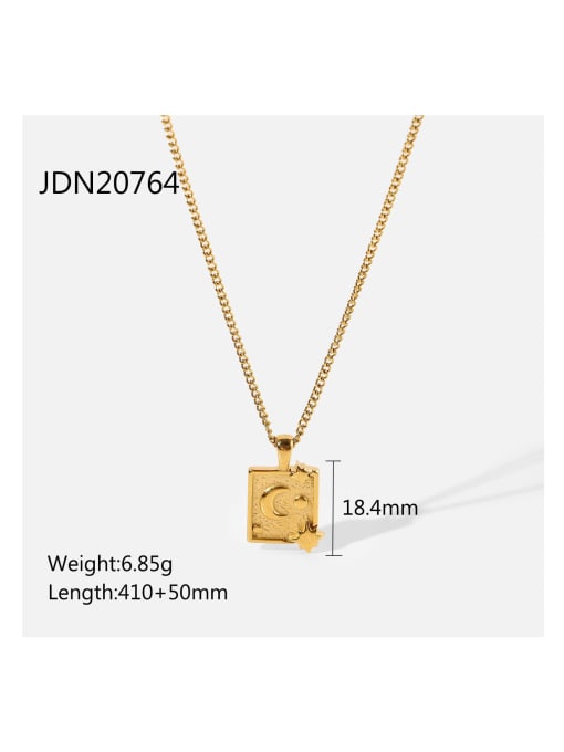 JDN20764 Stainless steel Moon Trend Necklace