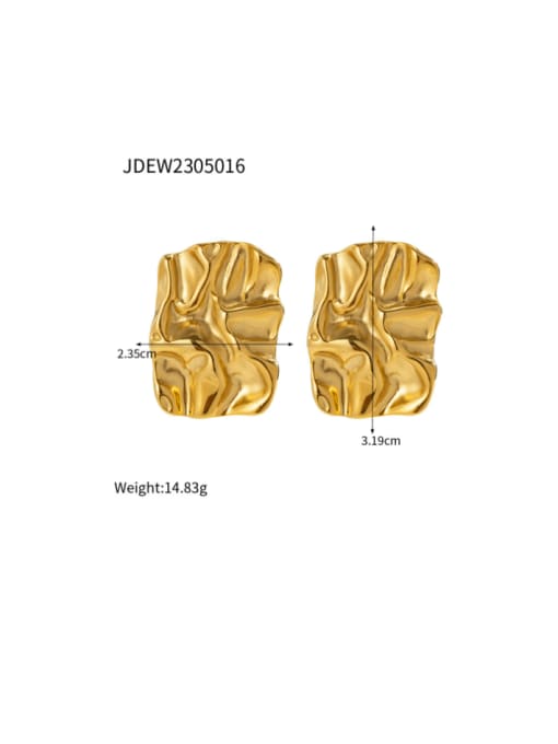 JDEW2305016 Stainless steel Geometric Hip Hop Stud Earring
