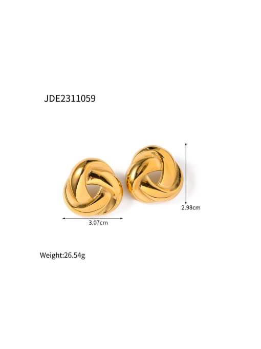J&D Stainless steel Geometric Trend Stud Earring 3