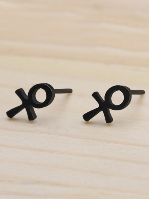 BELII Stainless steel Cross Minimalist Single Earring(Single-Only One) 2
