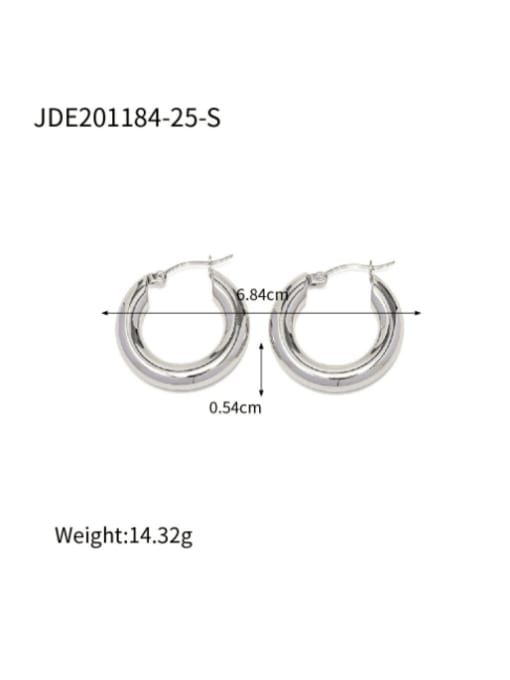 J&D Stainless steel Geometric Minimalist Hoop Earring 2