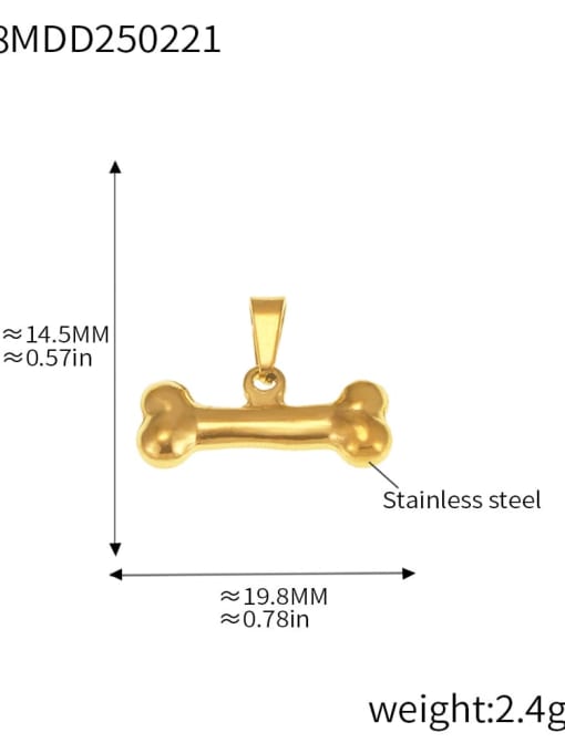 D08 Gold Pendant Stainless steel Minimalist Heart Irregular Diy Pendant
