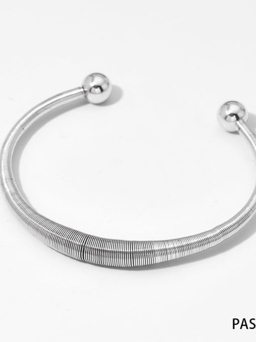 PAS1018 Stainless steel Geometric Trend Cuff Bangle