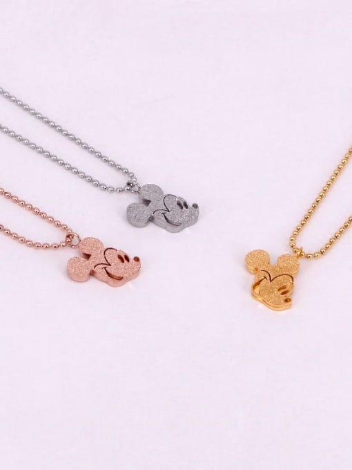 K.Love Titanium Mouse Cute Necklace 3
