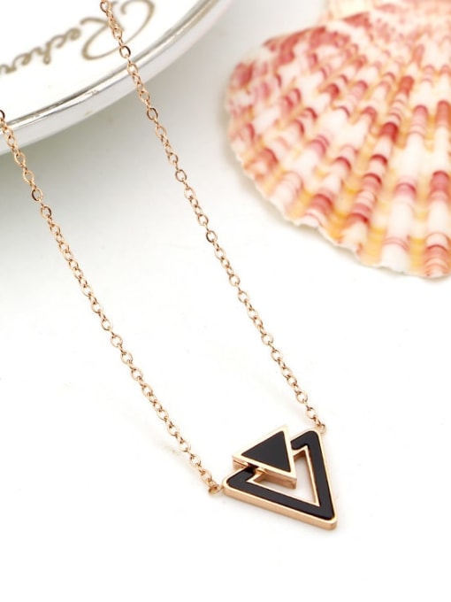 K.Love Titanium Triangle Trend Necklace 1