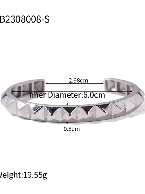 JDB2308008 S Stainless steel Geometric Trend Hoop Earring