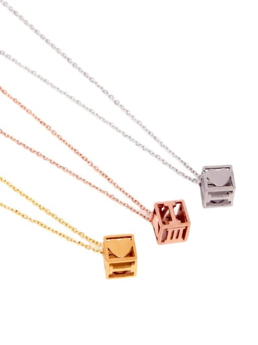 K.Love Titanium Steel Number Minimalist Necklace 1