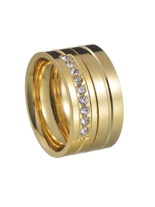 SM-Men's Jewelry Stainless steel Rhinestone Geometric Minimalist Band Ring 3