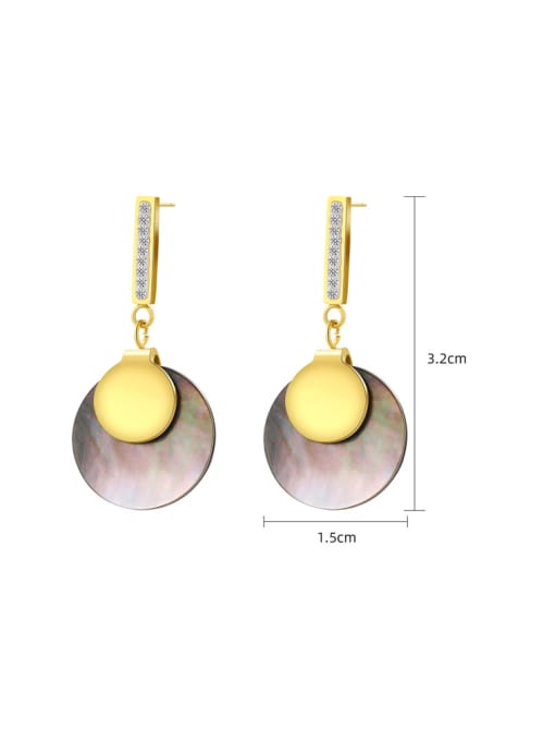 YAYACH Titanium Steel Geometric Minimalist Drop Earring 1