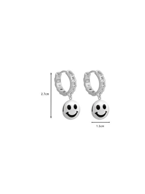 Clioro Brass Smiley Trend Stud Earring 3