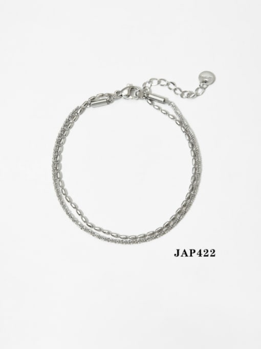 Steel ankle chain JAP422 Stainless steel Vintage Irregular Bead Bracelet and Necklace Set