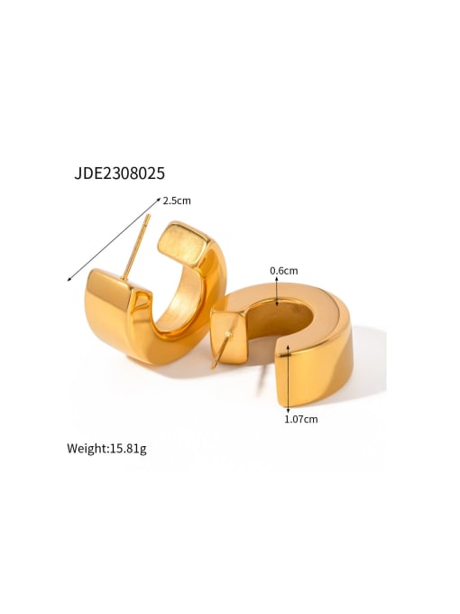 JDE2308025 Stainless steel Geometric Trend Stud Earring