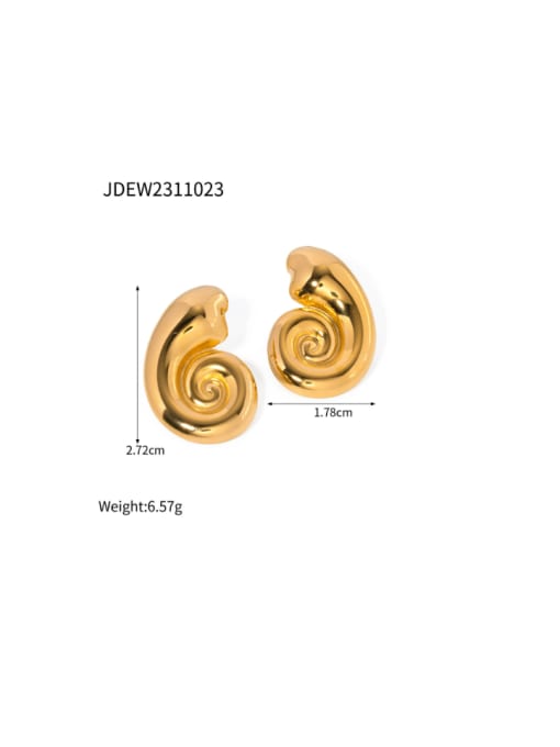JDEW2311023 Stainless steel Irregular Hip Hop Stud Earring