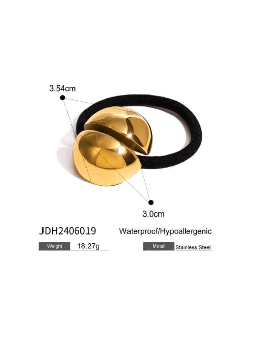 J&D Stainless steel Trend Semicircle  Hair Rope 1