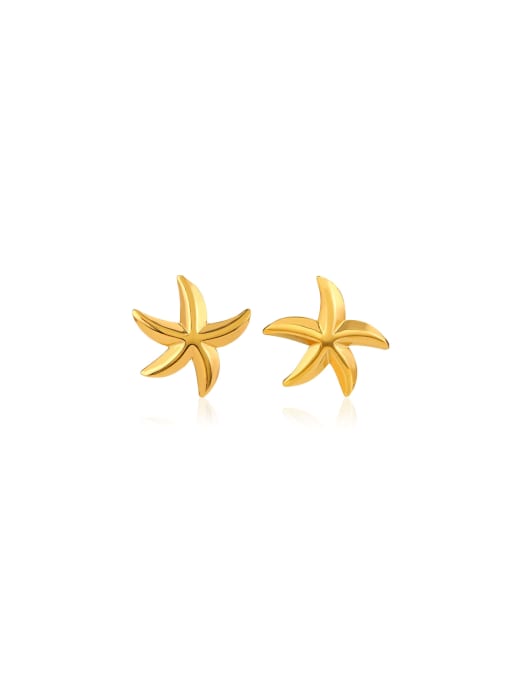 J$L  Steel Jewelry Stainless steel Pentagram Trend Stud Earring 0