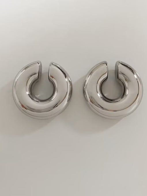 PDE1759 Stainless steel Geometric Trend Huggie Earring