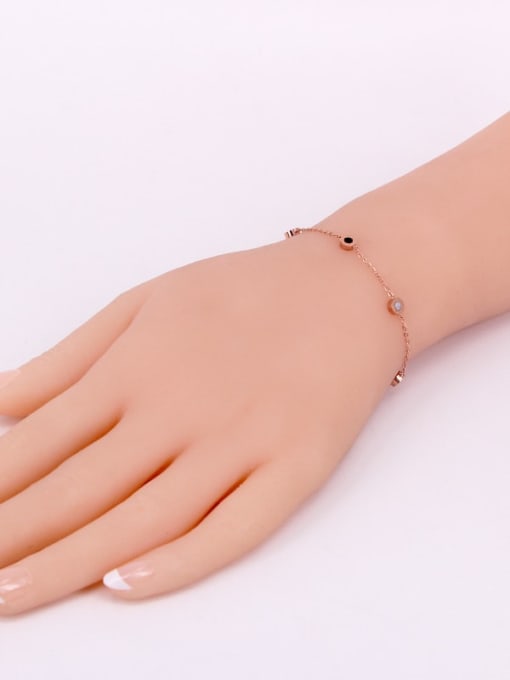 K.Love Titanium Enamel Number Minimalist Link Bracelet 1