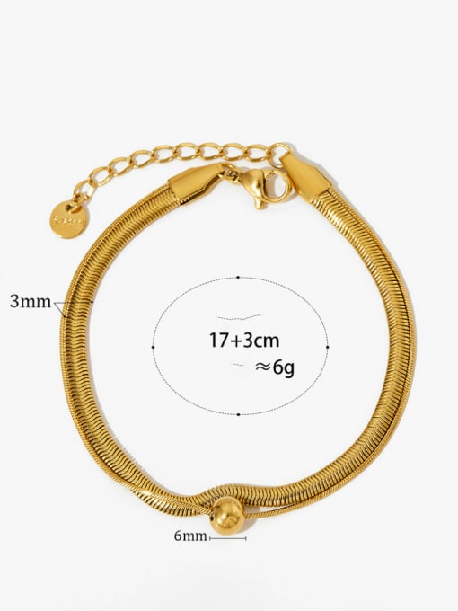 Golden Bracelet SBK228 Stainless steel  Hip Hop Snake Bone Chain  Bracelet and Necklace Set