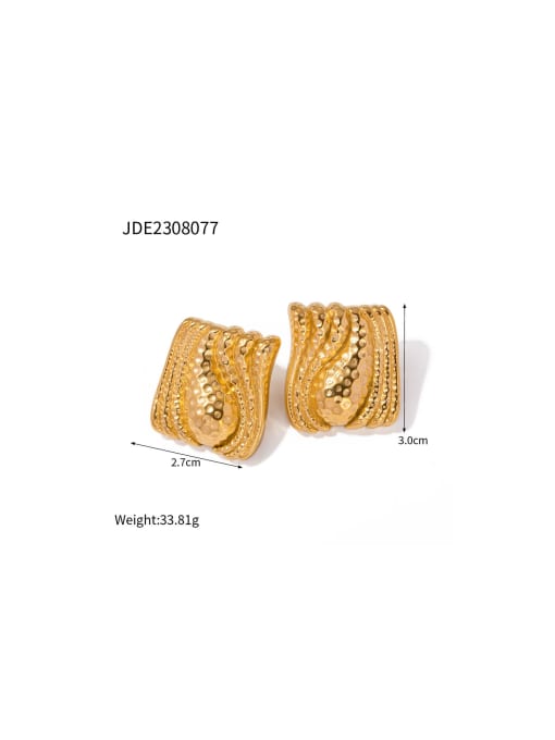 JDE2308077 Stainless steel Geometric Trend Stud Earring