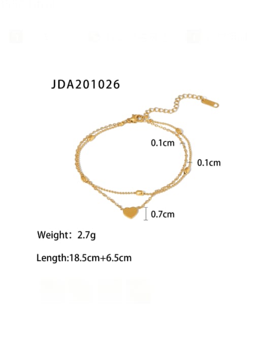 JDA201026 Stainless steel Cross Minimalist Bracelet