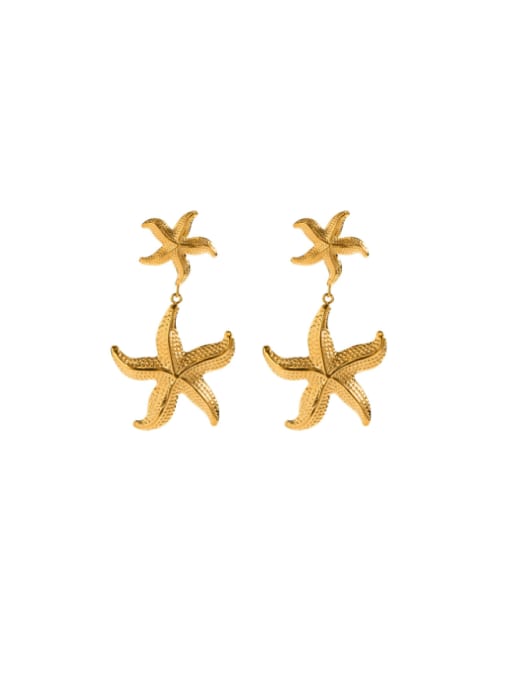 JDE2307027 Stainless steel Star Hip Hop Drop Earring