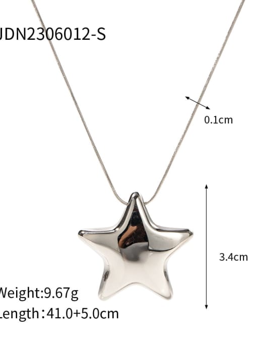 JDN2306012 S Stainless steel Imitation Pearl Dainty Star Earring Bracelet and Necklace Set