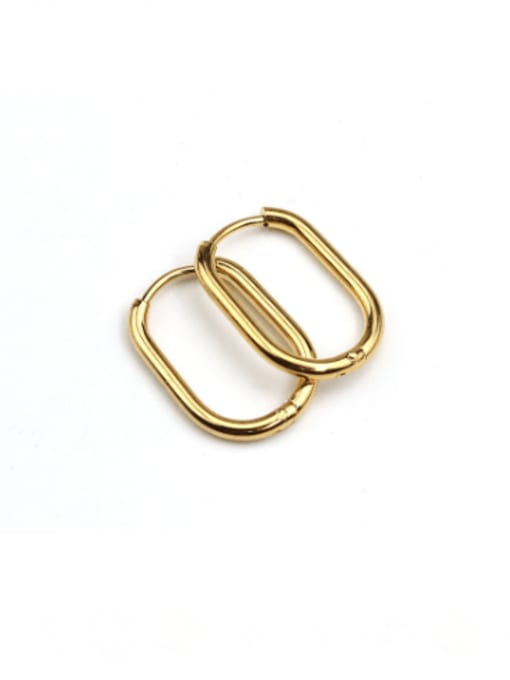 Big earrings gold 2.526 pair Stainless steel Geometric Minimalist Huggie Earring