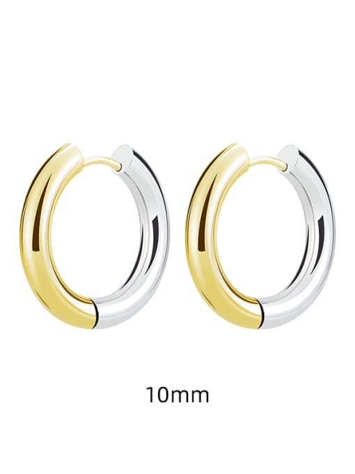 4.0*10 Gradual Gold only One Titanium Steel Geometric Minimalist Single Earring