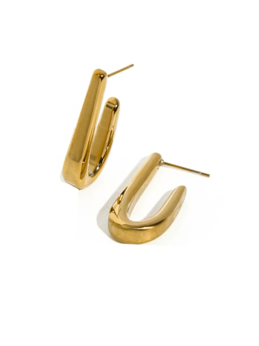 SE23031402 Stainless steel Geometric Minimalist Stud Earring