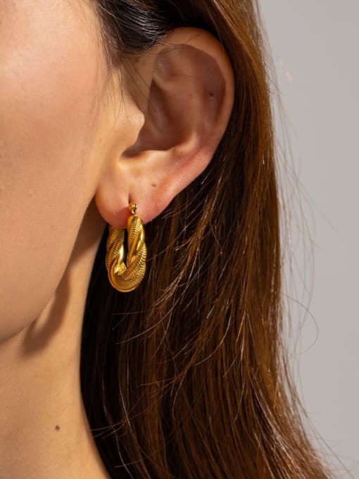 J&D Stainless steel Geometric Trend Stud Earring 1