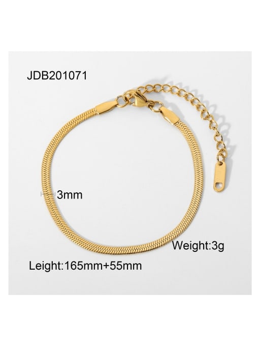 JDB201071 Stainless steel Geometric Trend Link Bracelet