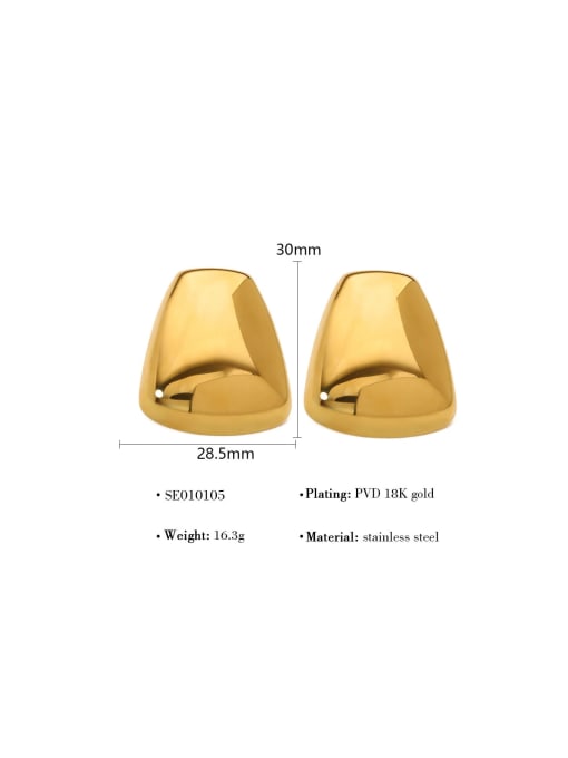 YAYACH Titanium Steel Geometric Trend Stud Earring 2