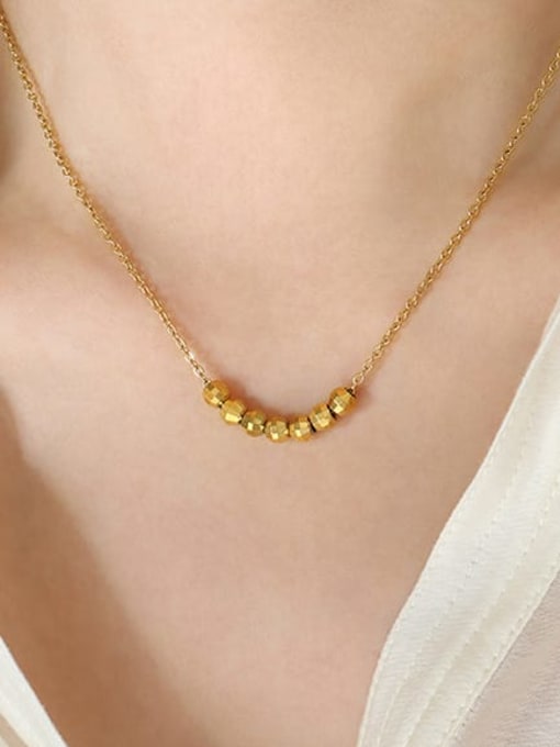 P715 Gold Necklace 40+ 6cm Brass Geometric Minimalist Necklace