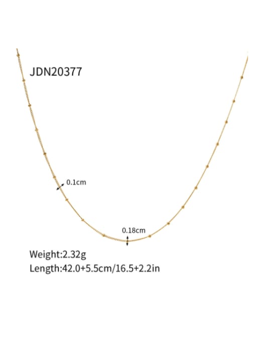 JDN20377  gold Stainless steel Irregular Hip Hop Necklace