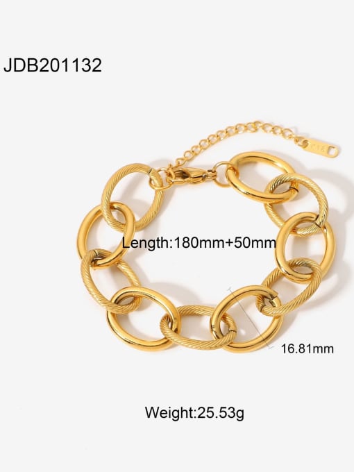 JDB201132 Stainless steel Geometric Trend Adjustable Bracelet