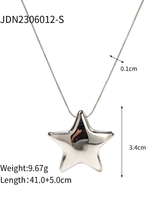 JDN2306012 S Stainless steel Pentagram Trend Necklace