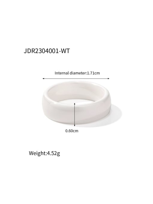 J&D Stainless steel Resin Geometric Minimalist Band Ring 2