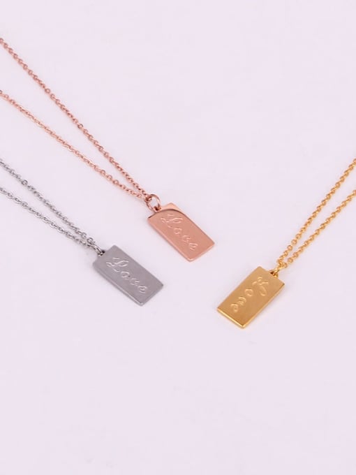 K.Love Titanium Letter Trend Necklace 3