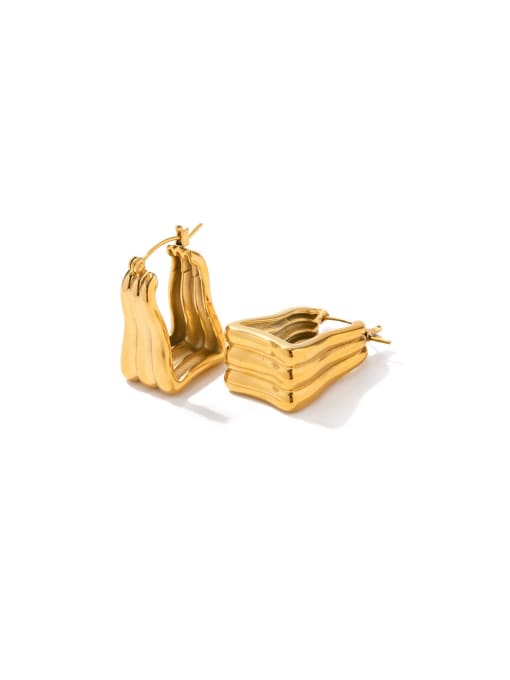 J&D Stainless steel Geometric Trend Stud Earring