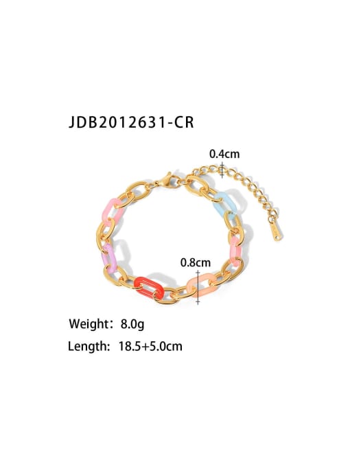 J&D Stainless steel Resin Geometric Trend Bracelet 2