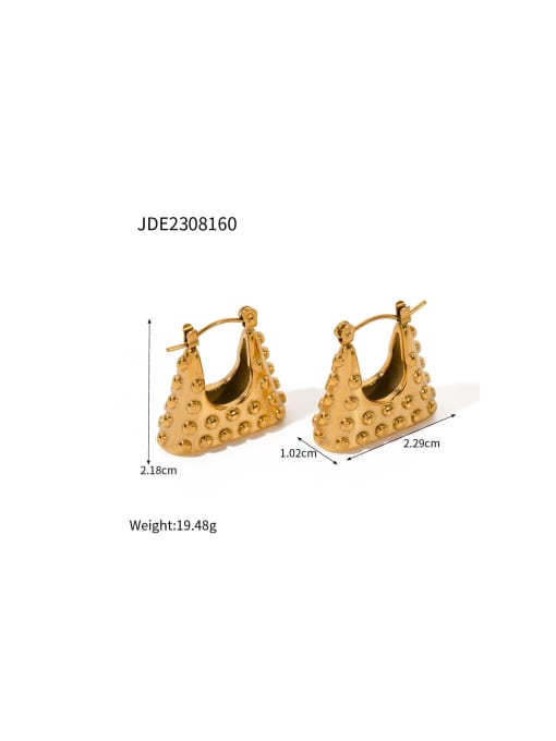 JDE2308160 Stainless steel Geometric Trend Stud Earring