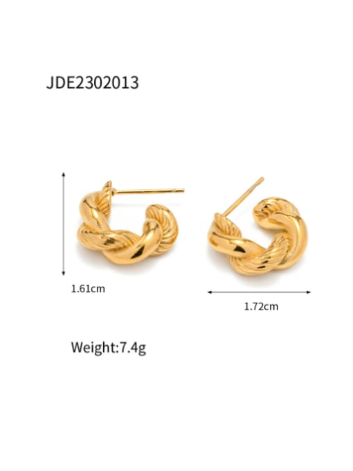 J&D Stainless steel Geometric Vintage Stud Earring 2