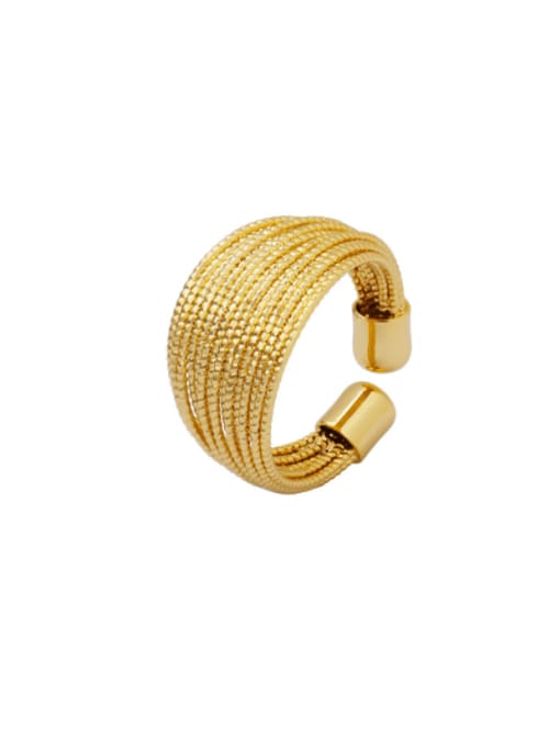 A430 gold ring is Titanium Steel Geometric Vintage Stackable Ring