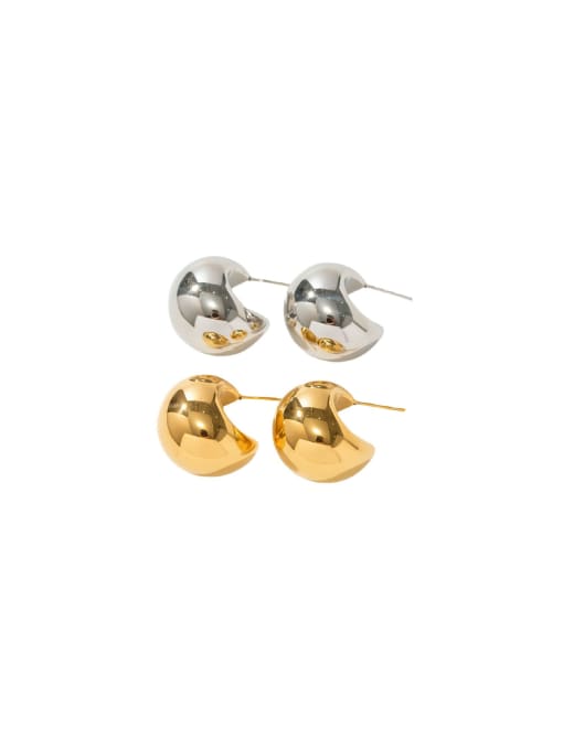 J&D Stainless steel Geometric Trend Stud Earring