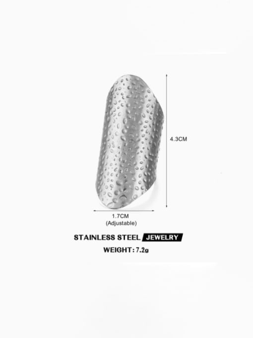 J$L  Steel Jewelry Stainless steel Irregular Hip Hop Band Ring 3