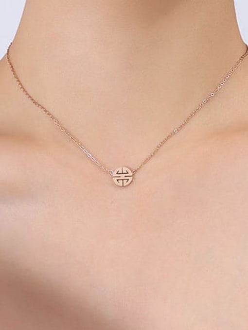 P335 rose necklace 40+ 5cm Titanium Steel  Minimalist Irregular Earring Bracelet and Necklace Set