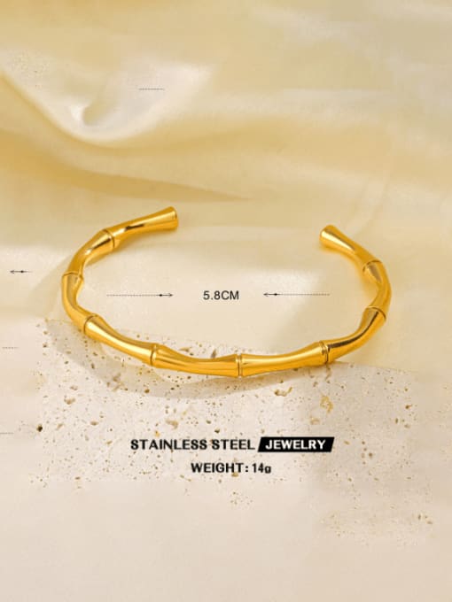 Golden Bracelet 1 Stainless steel Hip Hop Irregular Ring and Bangle Set