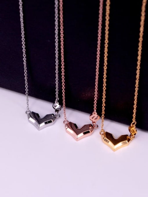 K.Love Titanium Steel Letter Dainty Necklace 1